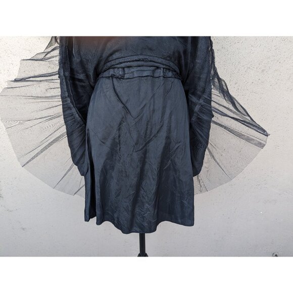 💜✨Vintage Betsey Johnson Black and Silver Lace Dress - Picture 10 of 15